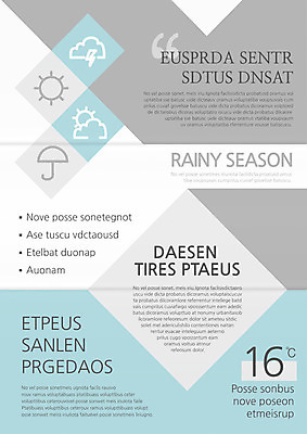 PSD 구름 템플릿 편집 표지디자인 북디자인 출판디자인 리플렛 북커버 우산 3단접지 날씨 팜플렛 사람없음 태양 비 번개 장마 이미지템플릿 자연요소 비_날씨 파일형식