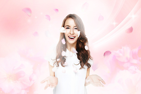 JPG 서양인 외국인 식물 편집이미지 여자 꽃잎 꽃 한명 사람 상반신 성인 화장 뷰티 화려 우아함 디지털합성 특별함 디지털아트 여자만 여자한명만 성인여자만 성인만 편집실사 1 컨셉 인종 CG 파일형식