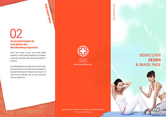 PSD 템플릿 편집 표지디자인 북디자인 여자 표지 리플렛 다이어트 북커버 3단접지 건강 사람 동양인 팜플렛 성인 두명 운동 한국인 윗몸일으키기 여자만 성인여자만 성인만 이미지템플릿 인종 파일형식
