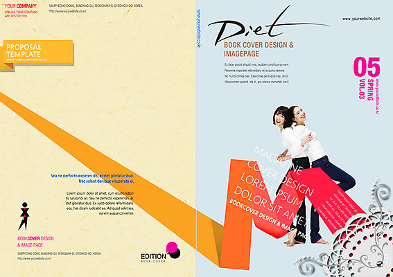 PSD 템플릿 편집 표지디자인 북디자인 여자 표지 리플렛 다이어트 북커버 건강 사람 동양인 팜플렛 성인 두명 운동 한국인 잡지 여자만 성인여자만 성인만 표지샘플 이미지템플릿 인종 간행물 파일형식