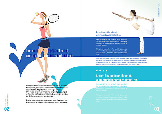 PSD 서양인 외국인 템플릿 편집 표지디자인 북디자인 여자 내지 리플렛 다이어트 북커버 요가 건강 사람 팜플렛 성인 두명 운동 테니스 테니스라켓 잡지 테니스공 여자만 성인여자만 성인만 표지샘플 이미지템플릿 웰빙 공 인종 간행물 구기 라켓 테니스용품 파일형식