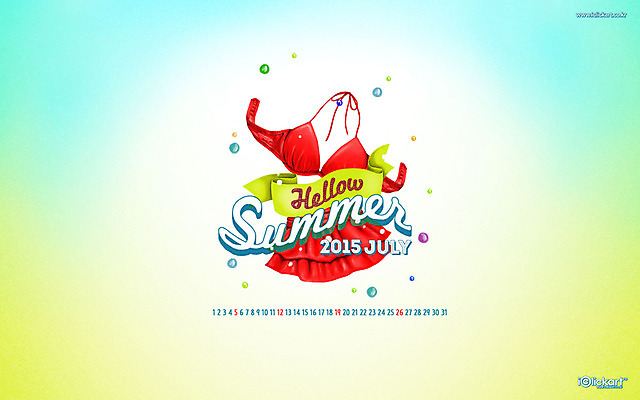 JPG 월페이퍼 바탕화면 7월 날짜 파일형식