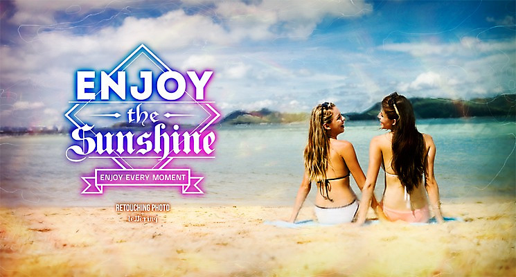 PSD 서양인 외국인 편집 편집이미지 문자 알파벳 영어 계절 여자 수영복 휴가 사람 풍경 성인 해변 두명 뒷모습 여름 여름휴가 바캉스 비키니 시원함 디지털아트 레터링 여자만 성인여자만 성인만 이미지편집 옷 바다 뷰포인트 인종 파일형식 여름_계절