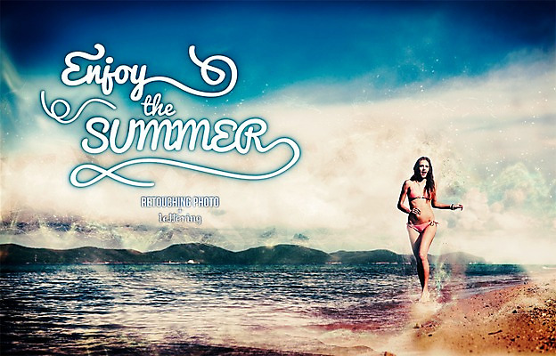 전신 PSD 서양인 외국인 편집 편집이미지 문자 알파벳 영어 계절 여자 수영복 바다 휴가 한명 사람 풍경 성인 해변 여름 여름휴가 바캉스 비키니 달리기 시원함 디지털아트 레터링 여자만 여자한명만 성인여자만 성인만 이미지편집 1 옷 모션 인종 파일형식 여름_계절