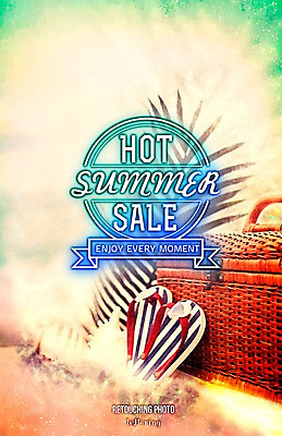 PSD 편집 편집이미지 문자 알파벳 영어 계절 신발 휴가 사람없음 여름 여름휴가 바캉스 세일 바구니 쪼리 시원함 디지털아트 레터링 이미지편집 샌들 파일형식 여름_계절