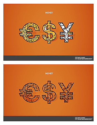 도형 문자 이동 패턴 일러스트 사람없음 달러 유로 화폐기호 엔 미스터리 미로 복잡 국내일러스트 AI파일 기호 컨셉 돈 무늬 예측 화폐 파일형식 벡터