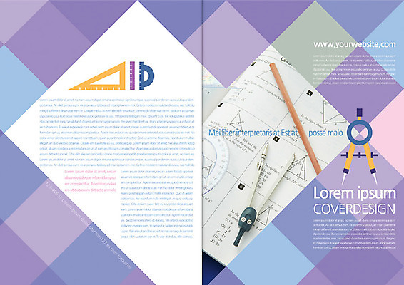 템플릿 편집 표지디자인 북디자인 출판디자인 교육 표지 백그라운드 북커버 교재 자 팜플렛 사람없음 책 연필 수학 교구 삼각자 컴파스 각도기 이미지템플릿 AI파일 교과목 문구용품 학용품 필기구 파일형식 벡터