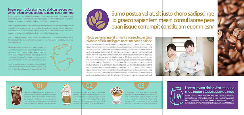 템플릿 편집 표지디자인 북디자인 출판디자인 여자 남자 내지 커피 음료 음식 리플렛 백그라운드 북커버 3단접지 웃음 사람 앉기 동양인 팜플렛 20대 성인 두명 컵 요식업 한국인 원두 아이스커피 청년만 성인만 이미지템플릿 AI파일 식기 산업 모션 표정 인종 청년 파일형식 벡터