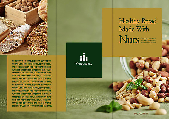 PSD 템플릿 편집 표지디자인 북디자인 출판디자인 표지 음식 빵 리플렛 백그라운드 북커버 3단접지 팜플렛 사람없음 요식업 빵집 견과류 바게트 허브 땅콩 아몬드 이미지템플릿 식물 산업 상점 파일형식