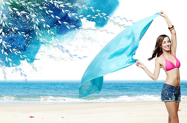 PSD 서양인 외국인 편집이미지 계절 여자 파도 바다 날리기 바람 휴가 나뭇잎 한명 사람 성인 해변 여름 여름휴가 바캉스 비키니 활발 시원함 천 버드나무 즐거움 여자만 여자한명만 성인여자만 성인만 이미지편집 자연요소 나무 1 수영복 감정 컨셉 잎 모션 날씨 인종 직물 파일형식 여름_계절