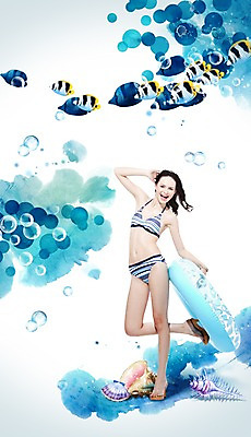 PSD 서양인 외국인 편집이미지 계절 여자 바다 휴가 수채화 한명 사람 성인 해변 여름 여름휴가 바캉스 비키니 바닷속 활발 수상스포츠 소라 시원함 열대어 즐거움 고둥 튜브 여자만 여자한명만 성인여자만 성인만 이미지편집 1 수영복 감정 스포츠 컨셉 어패류 어류 인종 수중 파일형식 여름_계절