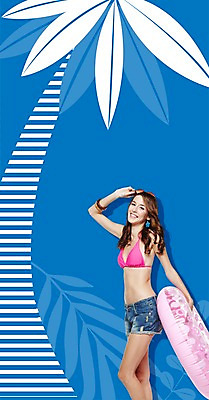 PSD 서양인 외국인 편집이미지 계절 여자 바다 패턴 휴가 나뭇잎 한명 사람 풍경 성인 해변 여름 여름휴가 바캉스 비키니 야자수 활발 시원함 즐거움 튜브 성인여자한명만 이미지편집 나무 1 수영복 감정 컨셉 잎 무늬 인종 여자한명만 성인여자만 파일형식 여름_계절