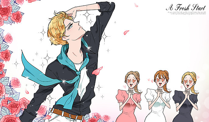 PSD 식물 여자 남자 꽃 일러스트 사람 여러명 성인 뷰티 우아함 성형수술 만화 반한 성인만 순정만화 국내일러스트 다수 컨셉 수술 파일형식