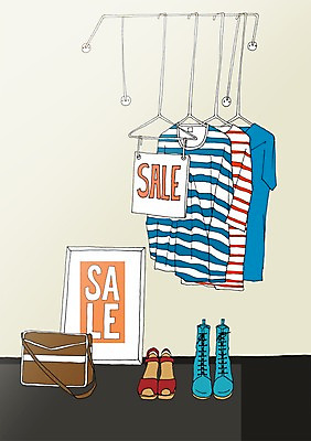 PSD 잡화 옷 계절 신발 가방 일러스트 사람없음 여름 세일 옷걸이 만화 아트툰 국내일러스트 그림 파일형식