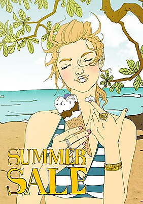 주간 PSD 나무 식물 계절 여자 일러스트 아이스크림 한명 사람 성인 해변 야외 여름 세일 만화 먹기 아트툰 여자만 여자한명만 성인여자만 성인만 국내일러스트 자연요소 1 바다 모션 디저트 그림 파일형식