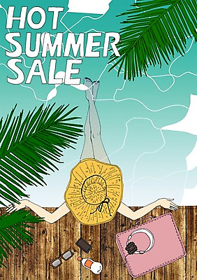 PSD 식물 모자 계절 여자 가방 일러스트 물놀이 수영장 한명 사람 성인 여름 선글라스 야자수 세일 헤드셋 만화 아트툰 여자만 여자한명만 성인여자만 성인만 국내일러스트 나무 1 잡화 안경 음향기기 놀이 헤드폰 그림 파일형식