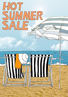 주간 PSD 계절 바다 일러스트 해변 사람없음 야외 여름 세일 파라솔 만화 야외의자 아트툰 국내일러스트 자연요소 의자 그림 파일형식