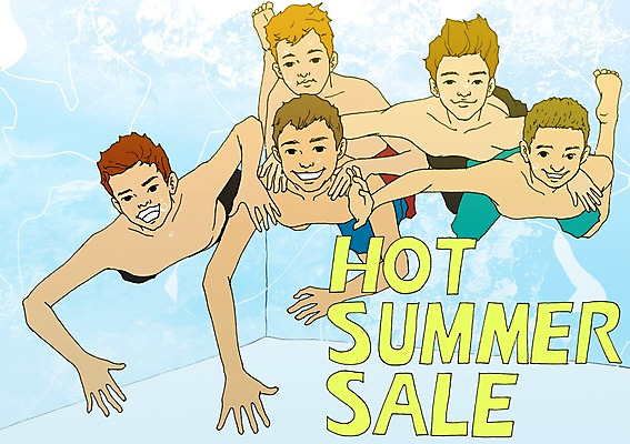 PSD 계절 남자 일러스트 사람 소년 여러명 성인 여름 세일 수영 만화 잠수 아트툰 남자만 성인남자만 성인만 국내일러스트 어린이 다수 수상스포츠 그림 파일형식