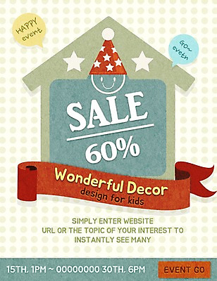 PSD 템플릿 별 웹템플릿 주택 이벤트페이지 실내 이벤트 사람없음 장식 인테리어 세일 고깔모자 이미지템플릿 자연요소 모자_잡화 디자인 내부 건물 페이지 파일형식