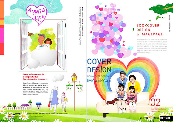 PSD 템플릿 편집 표지디자인 북디자인 여자 표지 남자 어린이 리플렛 북커버 창문 가족 사람 동양인 팜플렛 여러명 성인 화목 한국인 하트 이미지템플릿 모양 다수 컨셉 관계 인종 파일형식