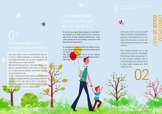 PSD 나무 식물 템플릿 편집 표지디자인 북디자인 남자 꽃 내지 아들 어린이 리플렛 북커버 3단접지 가족 사람 팜플렛 성인 두명 화목 산책 아빠 풍선 남자만 이미지템플릿 컨셉 관계 휴식 파일형식