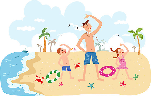 주간 식물 여자 남자 어린이 일러스트 가족 갈매기 휴가 불가사리 함께함 사람 성인 해변 야외 세명 여름휴가 바캉스 야자수 스트레칭 자유 게 튜브 국내일러스트 AI파일 자연요소 나무 바다 컨셉 관계 조류 극피동물 갑각류 운동 파일형식 벡터 여름_계절