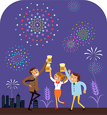 여자 남자 일러스트 맥주 주류 함께함 불꽃놀이 사람 빌딩 성인 야외 세명 기쁨 도시 야간 즐거움 건배 보리 맥주잔 비어피플 성인만 국내일러스트 AI파일 자연요소 감정 음료 컨셉 술잔 놀이 곡류 건물 파일형식 벡터