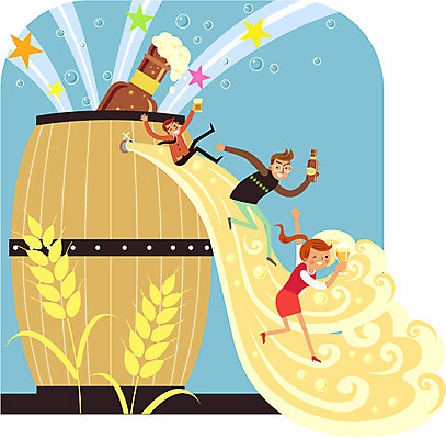 여자 남자 별 일러스트 맥주 주류 함께함 사람 성인 세명 기쁨 즐거움 보리 맥주잔 맥주병 맥주통 비어피플 성인만 국내일러스트 AI파일 자연요소 감정 음료 컨셉 술잔 술병 곡류 파일형식 벡터