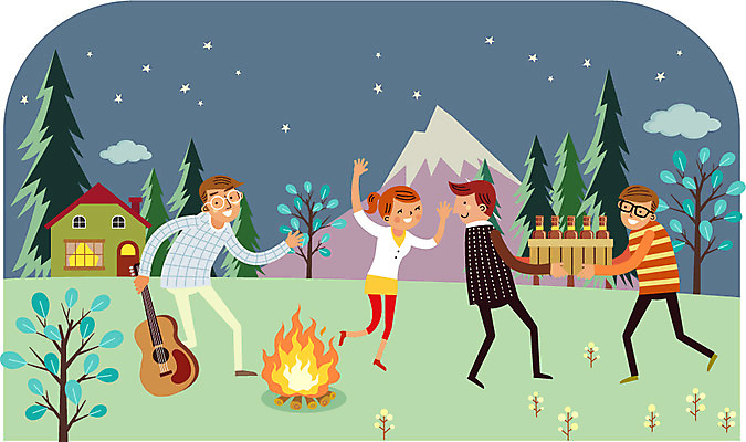 나무 식물 구름 여자 남자 별 일러스트 산 맥주 주류 함께함 사람 여러명 성인 야외 건물 기쁨 기타 야간 모닥불 즐거움 맥주병 비어피플 성인만 국내일러스트 AI파일 자연요소 건축물 감정 음료 다수 컨셉 불 현악기 술병 파일형식 벡터