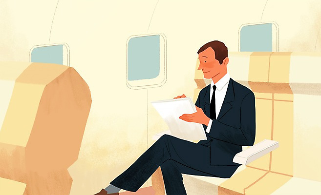 PSD 남자 일러스트 비즈니스 비행기 한명 사람 앉기 정장 성인 비즈니스맨 출장 비행기내부 국내일러스트 1 옷 항공교통 모션 대중교통 내부 직장인 파일형식