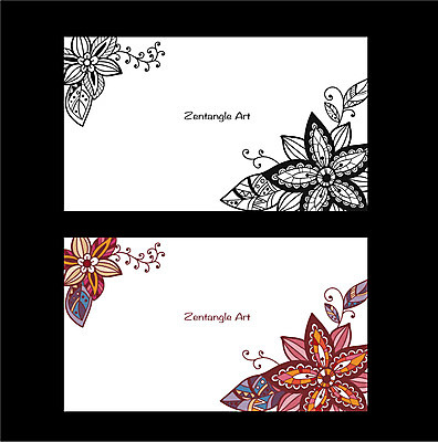 식물 배너 꽃 백그라운드 잎 무늬 패턴 일러스트 도안 프레임 흑백 사람없음 라벨 비교 고급 젠탱글 국내일러스트 AI파일 컨셉 촬영기법 파일형식 벡터