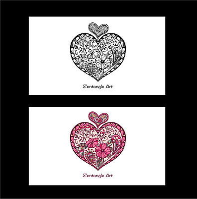 식물 배너 꽃 백그라운드 무늬 패턴 일러스트 도안 프레임 흑백 사람없음 라벨 하트 비교 고급 젠탱글 국내일러스트 AI파일 모양 컨셉 촬영기법 파일형식 벡터