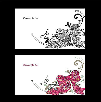 식물 배너 꽃 리본 백그라운드 무늬 패턴 일러스트 도안 프레임 흑백 사람없음 라벨 비교 고급 젠탱글 국내일러스트 AI파일 컨셉 촬영기법 파일형식 벡터