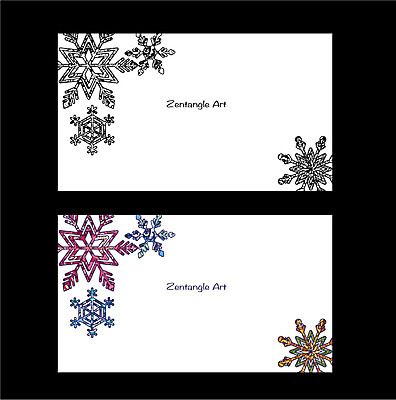 배너 백그라운드 무늬 패턴 일러스트 도안 프레임 흑백 사람없음 라벨 눈송이 비교 고급 젠탱글 국내일러스트 AI파일 컨셉 눈_날씨 촬영기법 파일형식 벡터