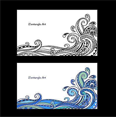 배너 물결 파도 백그라운드 무늬 패턴 일러스트 도안 프레임 흑백 사람없음 물 라벨 비교 고급 젠탱글 국내일러스트 AI파일 자연요소 바다 컨셉 촬영기법 파일형식 벡터