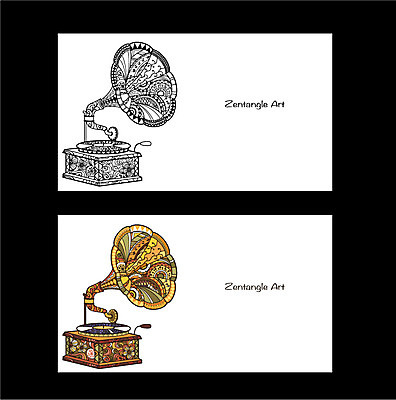 배너 백그라운드 무늬 패턴 일러스트 도안 프레임 흑백 사람없음 라벨 비교 고급 축음기 젠탱글 국내일러스트 AI파일 음향기기 컨셉 촬영기법 골동품 파일형식 벡터