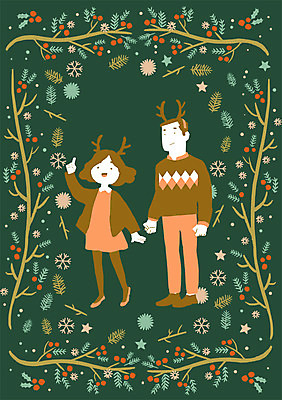 PSD 문양 커플 사계절 여자 남자 백그라운드 크리스마스장식 크리스마스 겨울 패턴 일러스트 사람 성인 두명 패턴백그라운드 겨울배경 국내일러스트 계절 기념일 무늬 관계 파일형식