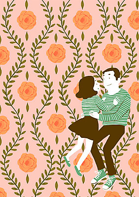 PSD 문양 커플 사계절 여자 남자 꽃 백그라운드 패턴 일러스트 안기 포옹 사랑 사람 성인 두명 봄 패턴백그라운드 국내일러스트 식물 계절 감정 무늬 관계 모션 파일형식