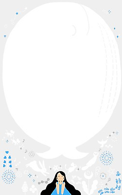 PSD 여자 백그라운드 일러스트 조류 한명 사람 성인 희망 꿈 자유 토끼 국내일러스트 동물 1 감정 컨셉 포유류 반려동물 파일형식