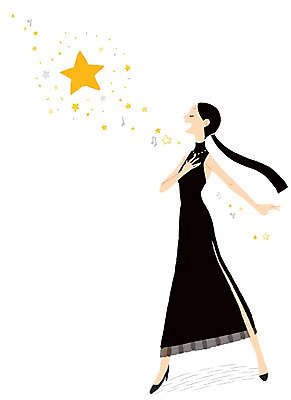 전신 PSD 드레스 여자 별 백그라운드 일러스트 노래 한명 사람 성인 희망 꿈 흰배경 성악가 장래 성악 국내일러스트 자연요소 1 옷 감정 음악 가수 흰색 파일형식