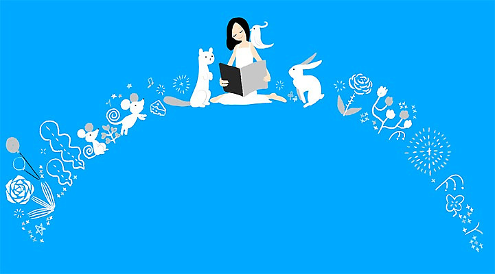 PSD 동물 여자 꽃 백그라운드 일러스트 조류 한명 사람 성인 책 독서 희망 꿈 토끼 쥐 동화책 국내일러스트 식물 1 감정 포유류 반려동물 설치류 파일형식