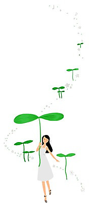 전신 PSD 여자 백그라운드 일러스트 한명 사람 성인 새싹 희망 꿈 흰배경 장래 국내일러스트 식물 1 감정 흰색 파일형식