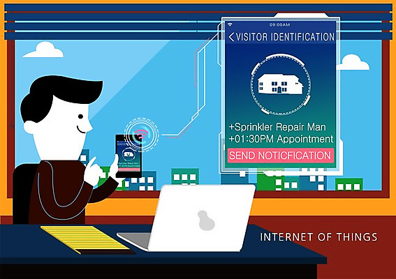 PSD 구름 남자 종이 인터넷 일러스트 창문 주택 실내 한명 사람 빌딩 노트북 사무실 와이파이 예약 스프링쿨러 사물인터넷 4차산업 국내일러스트 자연요소 1 산업 비즈니스 정보기술 내부 건물 전자제품 무선인터넷 파일형식