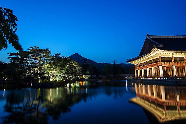 포토 JPG 나무 식물 한국문화 건축물 백그라운드 야경 조명 산 서울 사람없음 야외 관광지 궁전 연못 분위기 경복궁 과거 경회루 국내포토 동양문화 건축 여행 컨셉 고건축 한국 야간 파일형식 풍경_경치