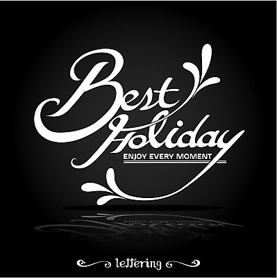 영어 행복 여행 일러스트 휴가 사람없음 라벨 필기체 레터링 국내일러스트 AI파일 문자 감정 프레임 파일형식 벡터