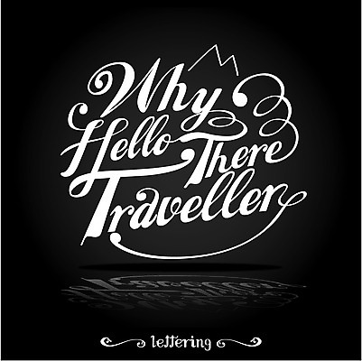 영어 행복 여행 일러스트 사람없음 라벨 필기체 레터링 국내일러스트 AI파일 문자 감정 프레임 파일형식 벡터