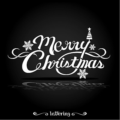 영어 크리스마스 일러스트 사람없음 크리스마스트리 라벨 눈송이 필기체 레터링 국내일러스트 AI파일 문자 기념일 프레임 눈_날씨 파일형식 벡터