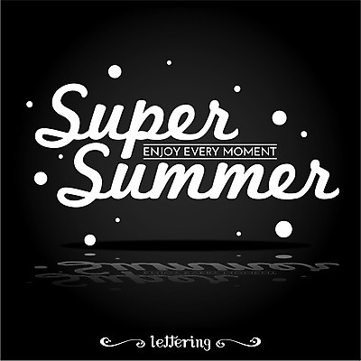 영어 계절 여행 일러스트 휴가 사람없음 여름 여름휴가 바캉스 라벨 필기체 레터링 국내일러스트 AI파일 문자 프레임 파일형식 벡터 여름_계절