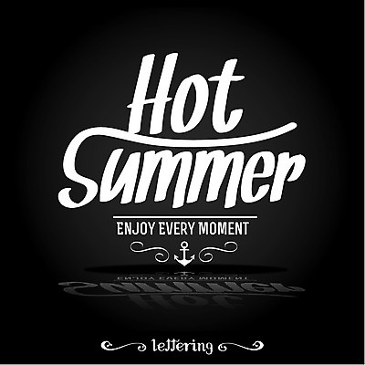 영어 계절 여행 일러스트 휴가 사람없음 여름 여름휴가 바캉스 라벨 닻 필기체 레터링 국내일러스트 AI파일 문자 프레임 파일형식 벡터 여름_계절