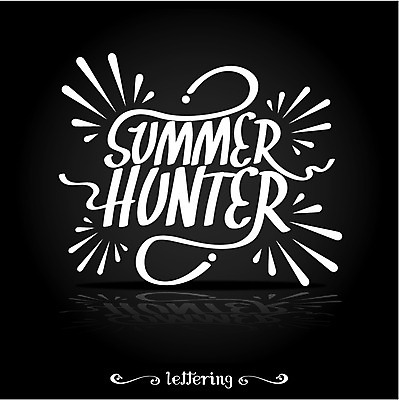 영어 계절 여행 일러스트 휴가 사람없음 여름 여름휴가 바캉스 라벨 필기체 레터링 국내일러스트 AI파일 문자 프레임 파일형식 벡터 여름_계절